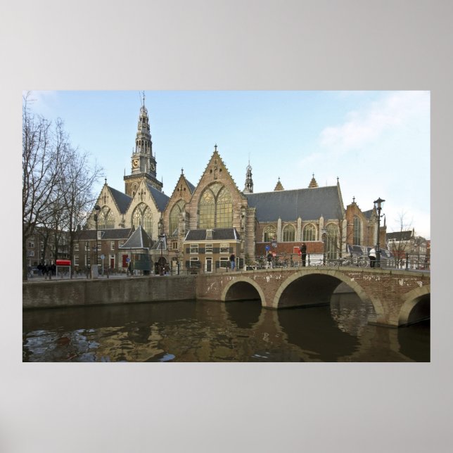 Poster Noorderkerk, Amesterdã, Países Baixos (Frente)