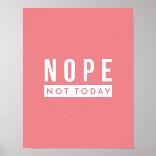 Poster NOPE Não Cita hoje Humor Trendente (Frente)