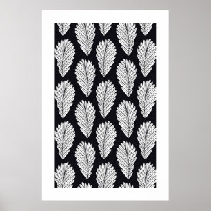 Poster Nordic Bloom - Jacobean Inspirou Geométrico Floral