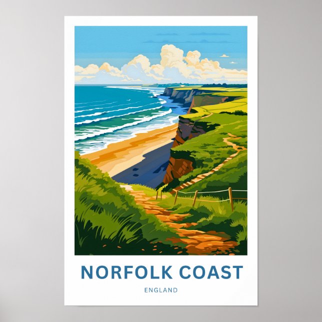 Poster Norfolk Cast England Viagem (Frente)