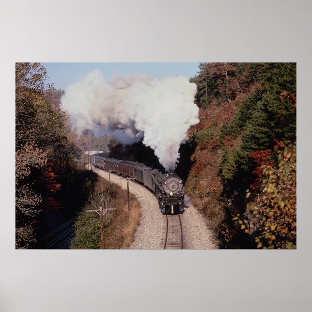 Poster Norfolk e Western, n.º 1218, perto de Old Fort, No (Frente)