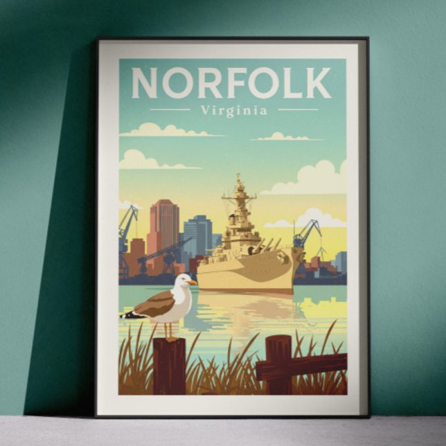 Poster Norfolk Virginia Antiga (Criador carregado)