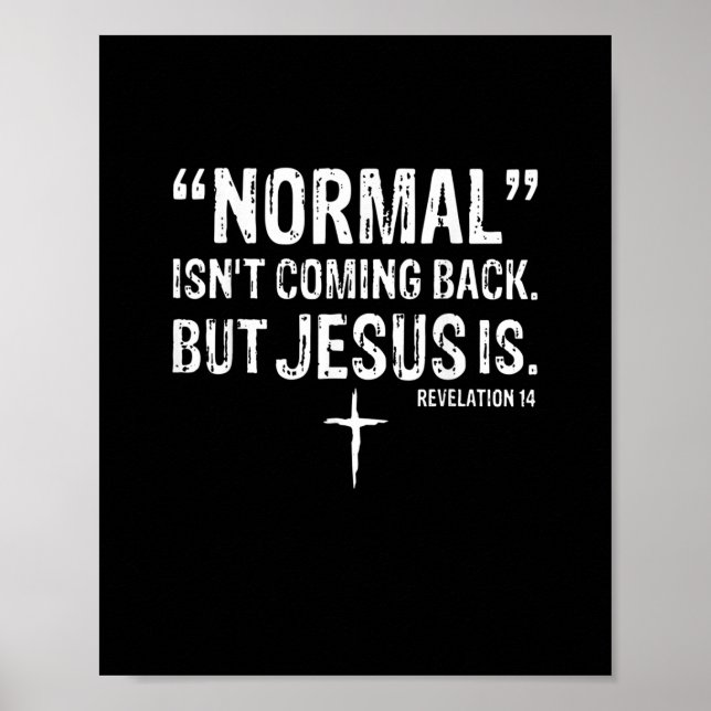 Poster Normal não está voltando Jesus é (Frente)