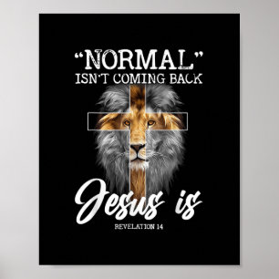 Poster Normal não está voltando, mas Jesus é a Revelação