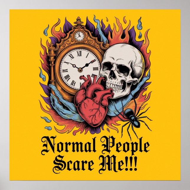 Poster Normal People Scare Me (Frente)
