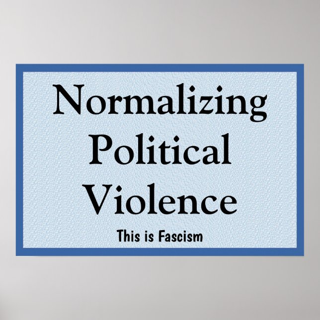 Poster Normalizar a Violência Política (Frente)