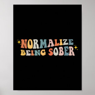 Poster Normalizar Estar Sóbrio Sobriedade Vício Recuperaç