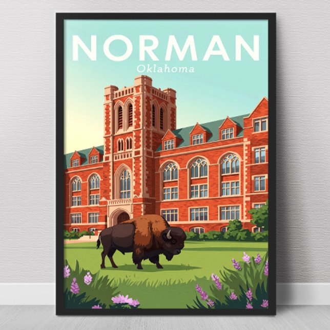 Poster Norman Oklahoma Antigo (Criador carregado)