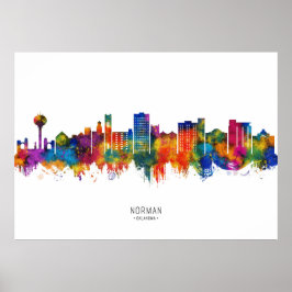 Poster Norman Oklahoma Skyline