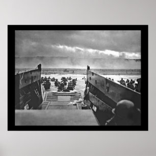 Póster Normandia Invasion em D-Day - 1944
