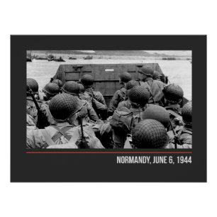 Póster Normandy, June 6, 1944 - WW2