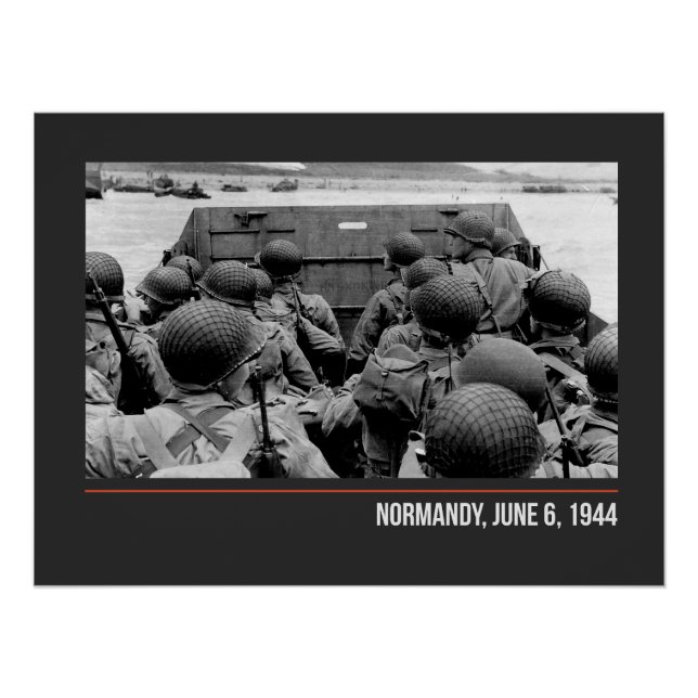 Póster Normandy, June 6, 1944 - WW2 (Frente)