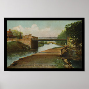 Poster Norristown PA Canal Lock Pensilvânia