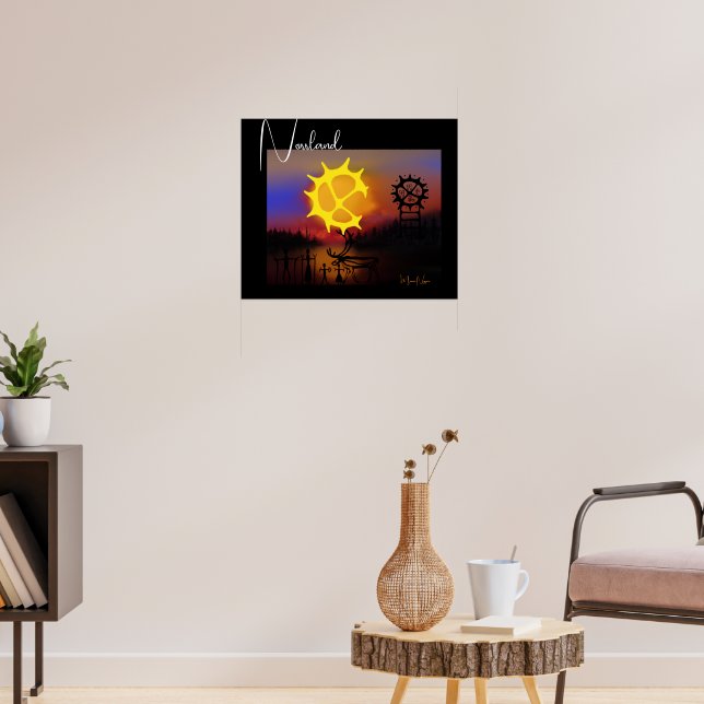 Poster Norrlands kväll (Sala de Estar 3)