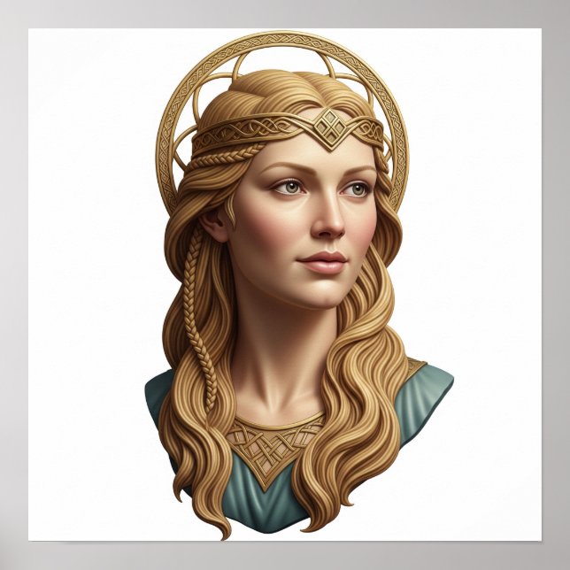 Poster Norse Goddese Sif Retrato (Frente)