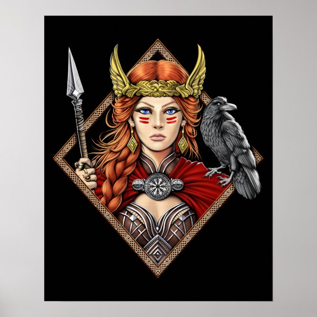 Poster Norse Goddess Freya (Frente)