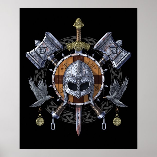 Poster Norse Viking Warrior Armory (Frente)