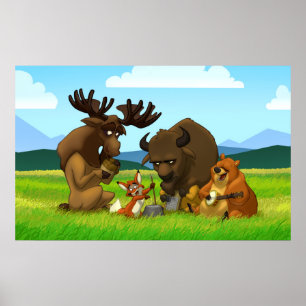 Poster norte-americano da banda de jarro