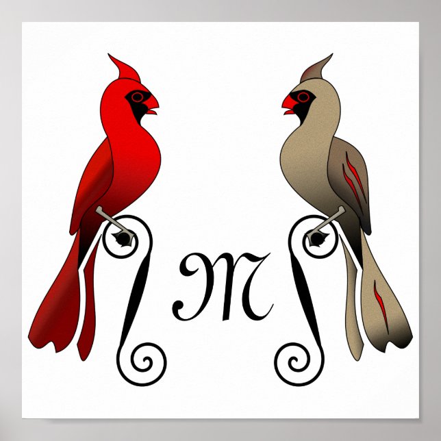 Poster Norte Cardinal SongBird (Frente)