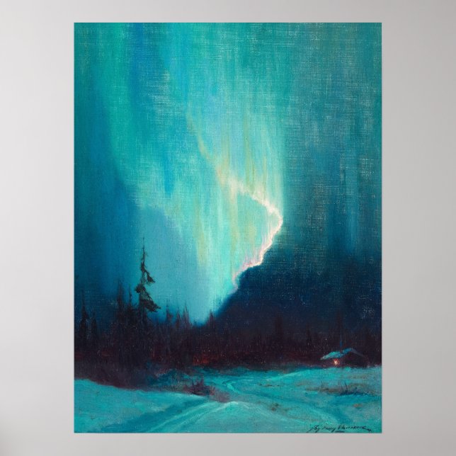 Poster Norte Lights, Juneau, Alasca, Sydney Laurence (Frente)