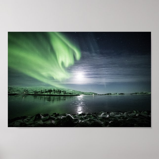 Poster Norte Lights Noruega (Frente)