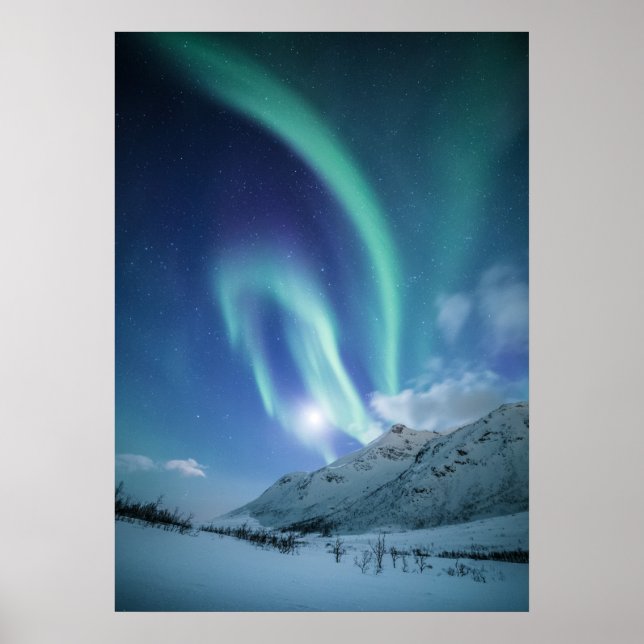 Poster Norte Lights Noruega (Frente)