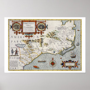 Póster North Carolina, intitulado 'artigo de Virginiae e