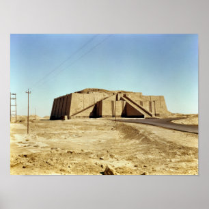 Póster North-eastern facade of the ziggurat, c.2100 BC