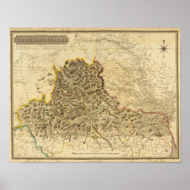 Poster North Kirkcudbright Shire (Frente)