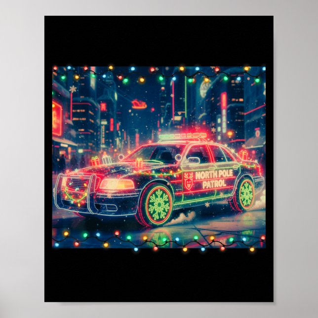 Poster North Le Patrol Christmas Car Tee  (Frente)