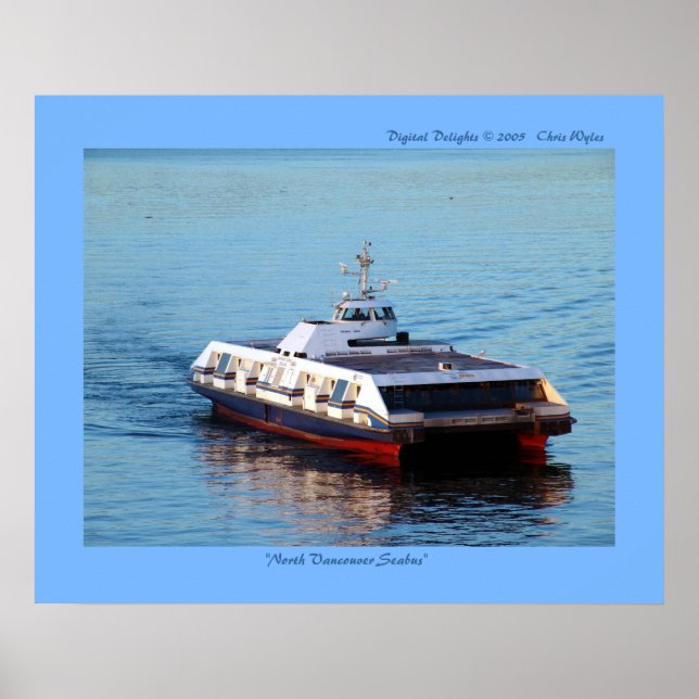 Póster "North Vancouver Seabus" (Frente)
