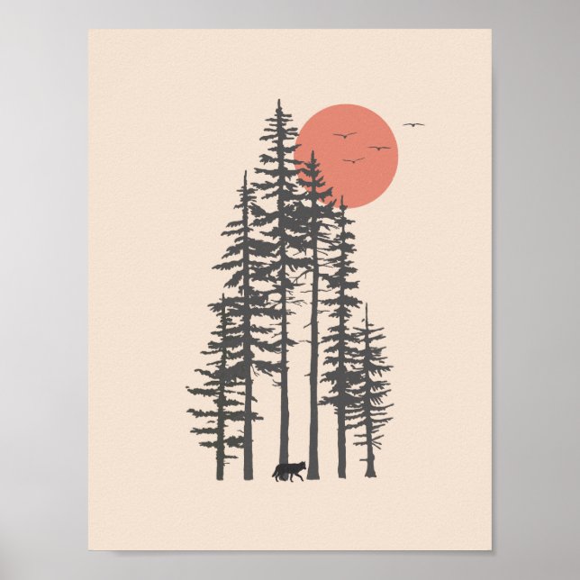 Poster North Wall Art do Pacífico (Frente)