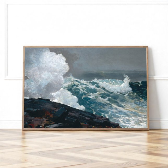Poster Northeaster, Winslow Homer (Criador carregado)