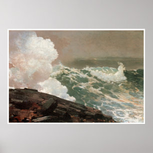 Póster Northeaster, Winslow Homer 1895