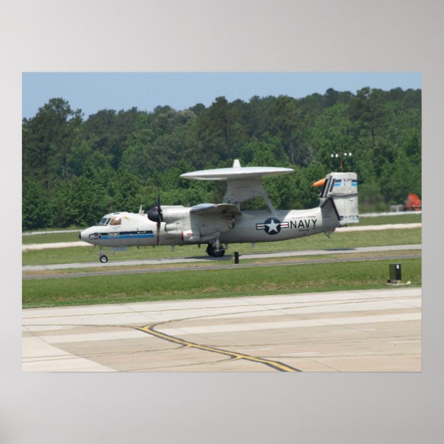 Póster Northrop Grumman E-2C Hawkeye. (Frente)