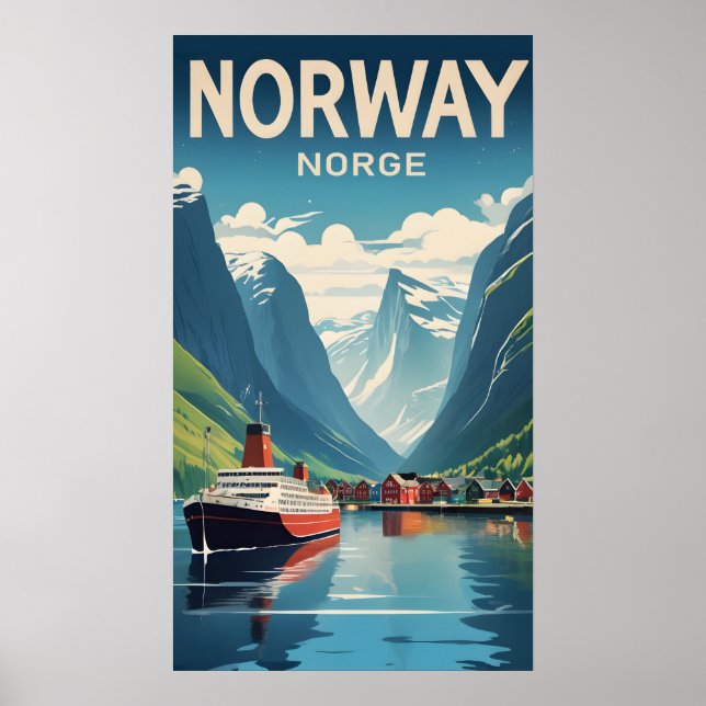 Poster Noruega (Frente)