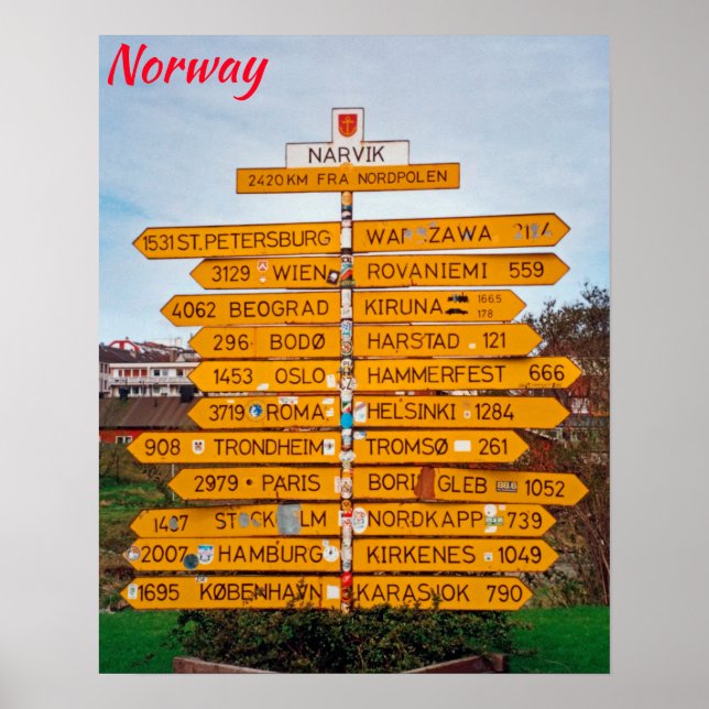 Poster Noruega (Frente)