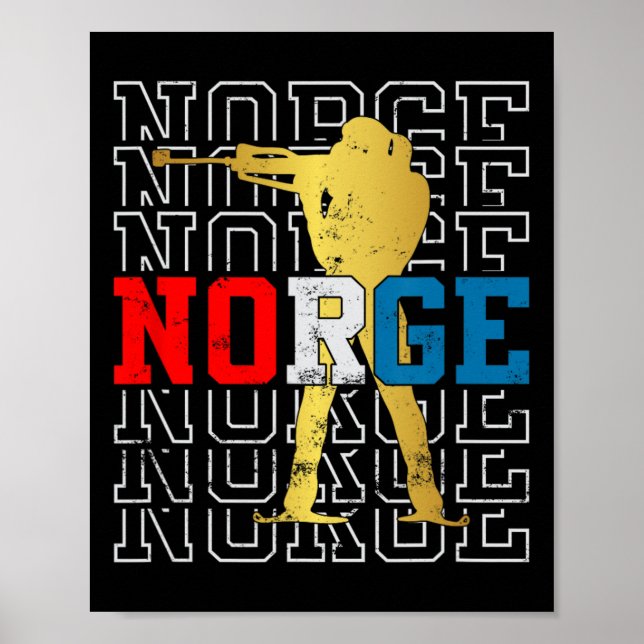 Poster Noruega Biathlon Norge Original (Frente)