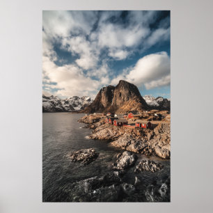 Poster Noruega Ilhas Lofoten Hamnoya