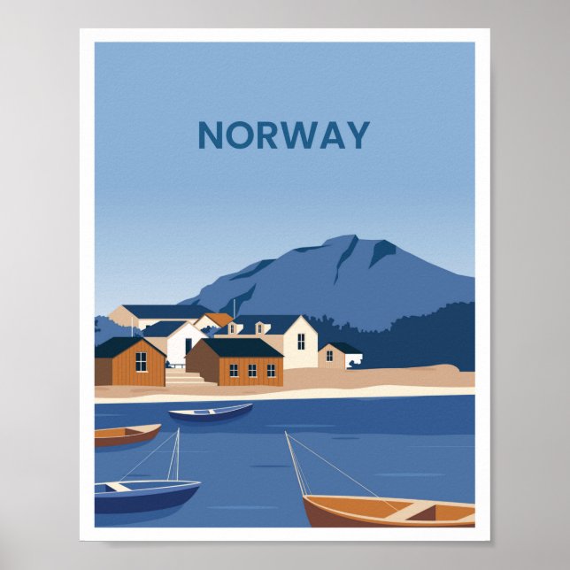 Poster Noruega Nórdica (Frente)