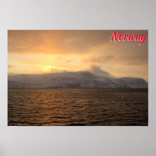 Poster Norway winter coast
