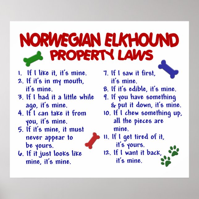 PÓSTER NORWEGIAN ELKHOUND PL2 (Frente)