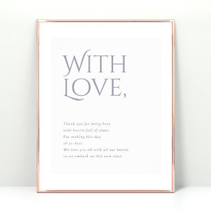 Poster Norwich Wedding Obrigado por participar do Sinal