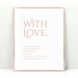 Poster Norwich Wedding Obrigado por participar do Sinal