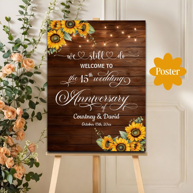 Poster Nós Ainda Fazemos Luzes De Cordas De 15 Casamento  (Criador carregado)