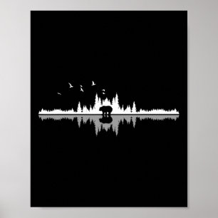 Poster Nós Amamos Montanhas - Urso Caminhada Acampamento