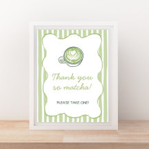 Nós Amamos Você Tanto Matcha Chá Verde Baby Shower