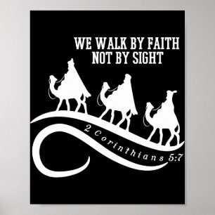 Poster Nós Andamos Pela Fé Não Pela Visão Natal Cristão 