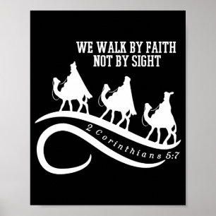 Poster Nós Andamos Pela Fé Não Pela Visão Natal Cristão