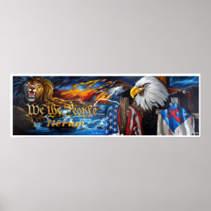 Póster nós as pessoas da pintura completa do iterum